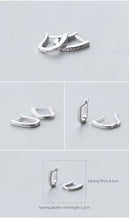 Load image into Gallery viewer, pendientes de aro en forma de U para mujer