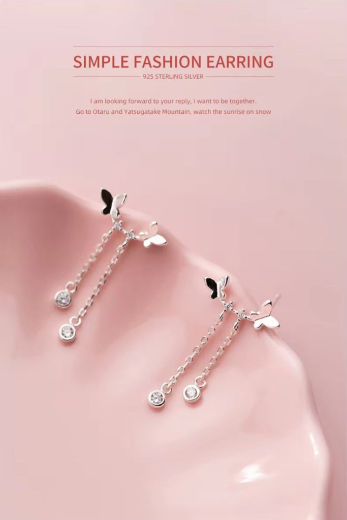 pendientes de plata de ley 925 auténtica para mujer y niña