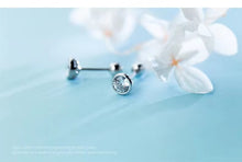 Load image into Gallery viewer, pendientes de plata de ley 925 con zirconia cúbica para mujeres