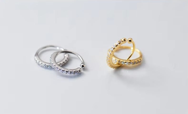 pendientes de Clip minimalistas para mujer y niña