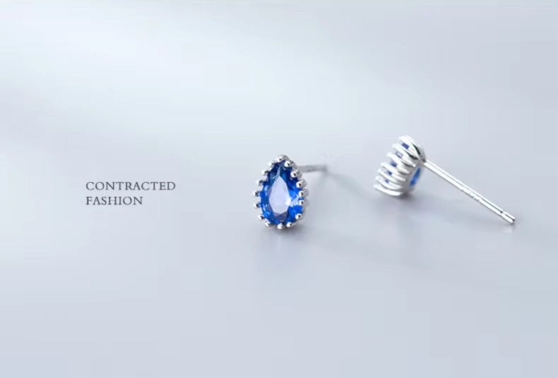 pendientes de plata de ley 925 con esmalte colorido para mujer