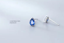 Load image into Gallery viewer, pendientes de plata de ley 925 con esmalte colorido para mujer