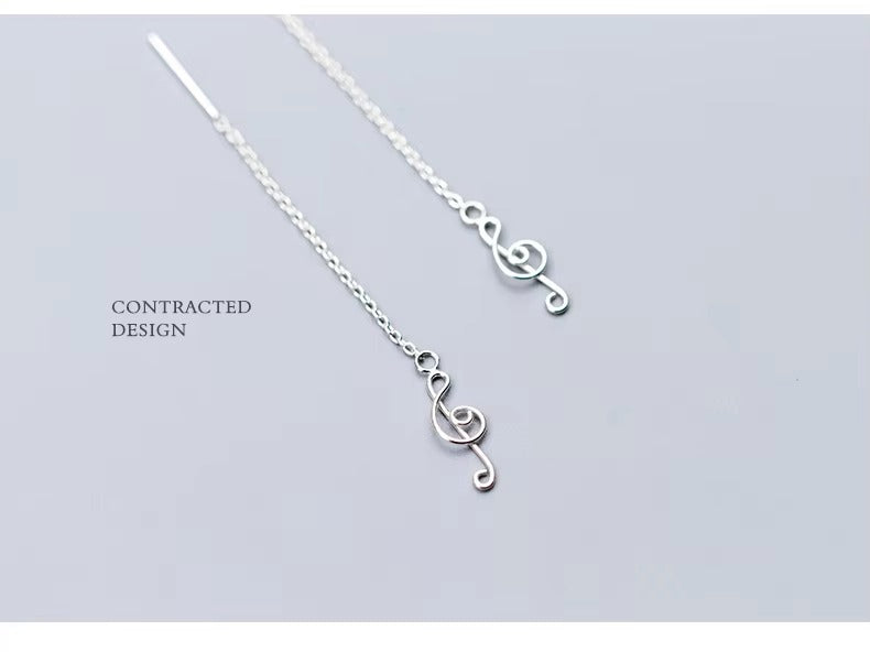 pendientes de gota largos clásicos para mujer