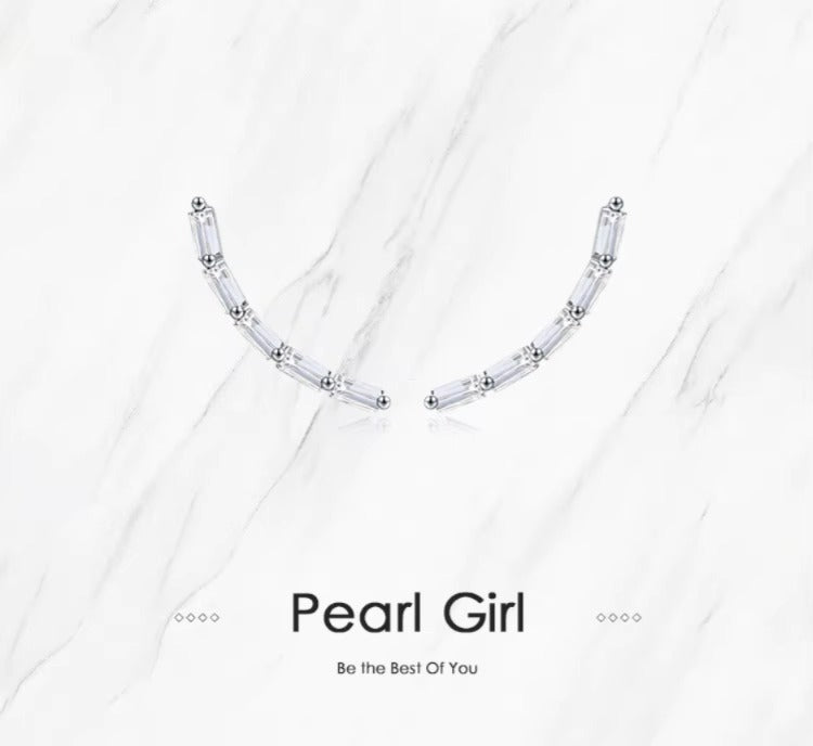 pendientes de plata esterlina 925 para mujer, joyería fina de lujo con corte de Esmeralda