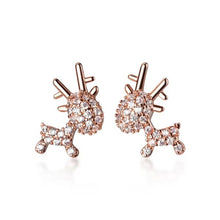 Load image into Gallery viewer, pendientes de plata de ley 925 con circonita cúbica