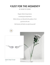 Load image into Gallery viewer, pendientes de plata de ley 925 con forma de alas de Ángel para mujer