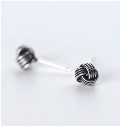 diseño Original 5 Estilo Vintage línea pendientes de perno para mujer 925 Plata de Ley