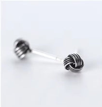 Load image into Gallery viewer, diseño Original 5 Estilo Vintage línea pendientes de perno para mujer 925 Plata de Ley
