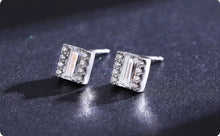 Load image into Gallery viewer, pendientes de plata de ley 925 para mujer, aretes geométricos Vintage