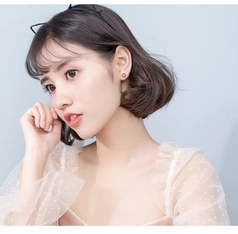 pendientes de plata de ley 100% 925 para mujer, aretes de gato de alta calidad