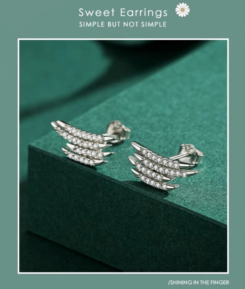 pendientes de plata de primera ley y Circonia cúbica para mujer, aretes pequeños, plata esterlina 100%