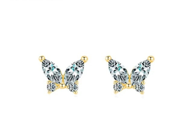 pendientes de plata de primera ley y circón para mujer