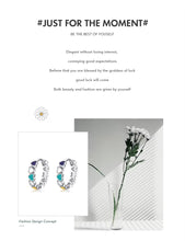 Load image into Gallery viewer, pendientes de aro de Plata de Ley 925 con corazones de amor