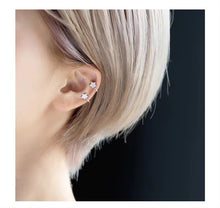Load image into Gallery viewer, pendientes de plata de ley 2021 con estrellas brillantes para mujer, aretes con Clips