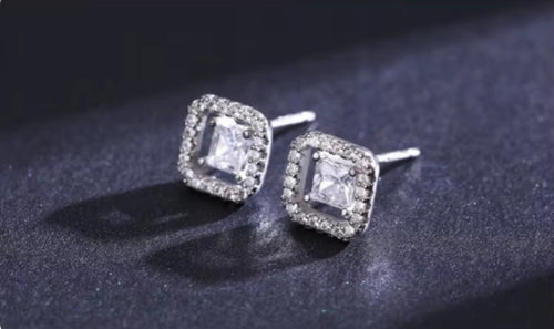 pendientes de plata de ley 925 auténtica para mujer