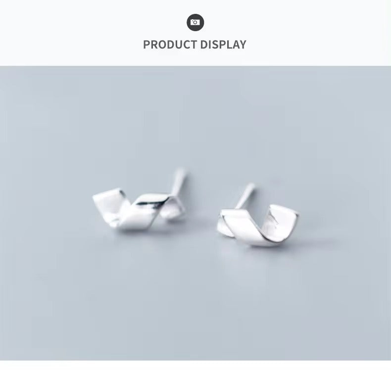 pendientes minimalistas geométricos para mujer, de plata de ley 100% 925 auténtica
