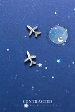 Cargar imagen en el visor de la galería, pendientes pequeños de plata de ley 100% 925 para mujer