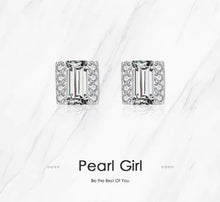 Load image into Gallery viewer, pendientes de plata de ley 925 para mujer, aretes geométricos Vintage