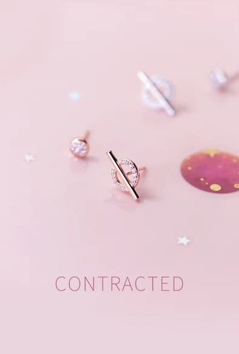 pendientes de plata de ley 925 con circonita cúbica para mujer