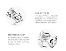 Load image into Gallery viewer, pendientes de plata esterlina 925 auténtica para mujer y niña, aretes con alas