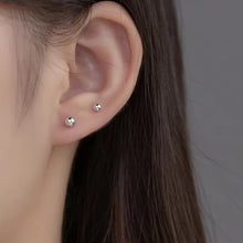 Load image into Gallery viewer, pendientes de plata de ley 925 con forma de tornillo para mujer