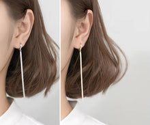 Load image into Gallery viewer, pendientes de aro de Plata de Ley 925 auténtica para mujer