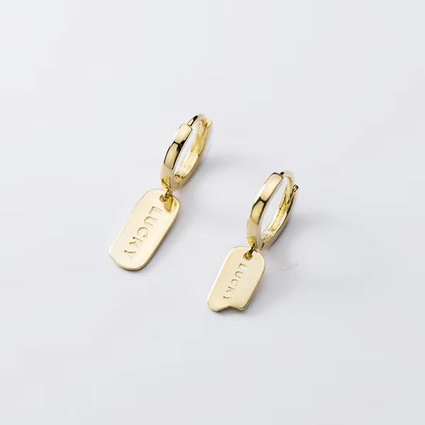 pendientes de aro de Plata de Ley 925 auténtica para mujer