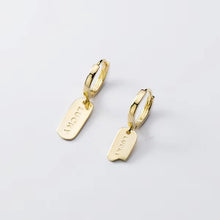 Load image into Gallery viewer, pendientes de aro de Plata de Ley 925 auténtica para mujer