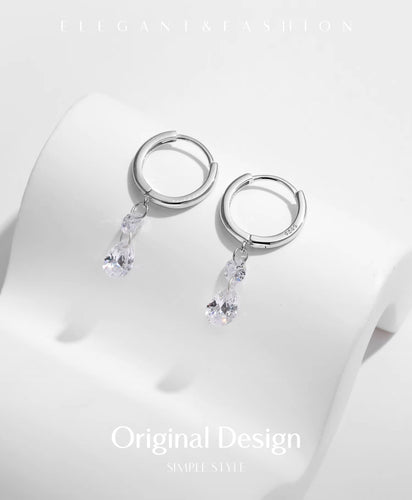 pendientes de aro de Plata de Ley 925 para mujer