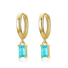 Load image into Gallery viewer, pendientes de aro de turmalina para mujer