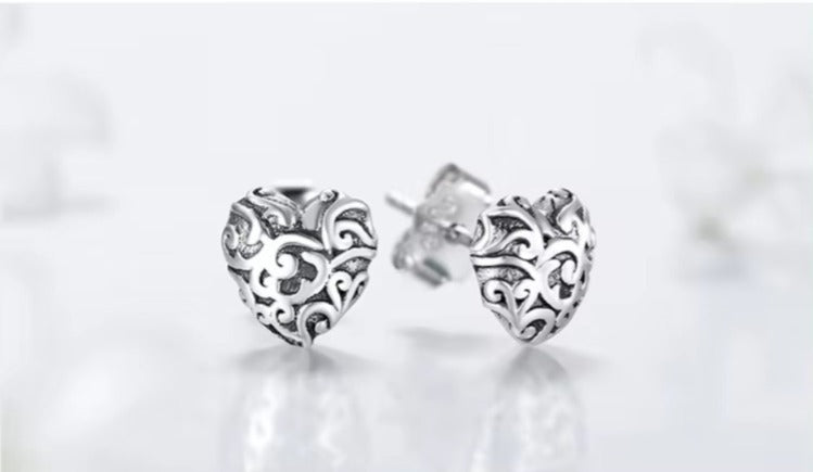 pendientes de plata de ley 925 auténtica para mujer