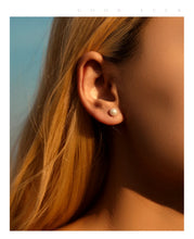 Load image into Gallery viewer, pendientes de plata de ley 925 con perlas de cristal para mujer