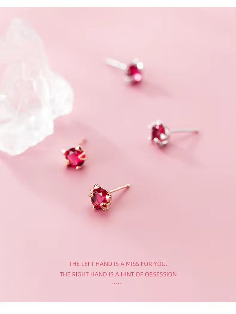 pendientes de plata de ley 100% 925 para mujer, aretes de gato de alta calidad