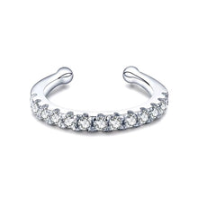 Load image into Gallery viewer, pendientes de plata de ley 925 para hombre y mujer, aretes con Clip brillante de circonita cúbica