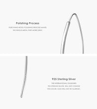 Load image into Gallery viewer, pendientes de gota geométricos simples para mujer y niña, aretes minimalistas de Plata de Ley 925 auténtica, joyería con estilo