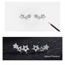 Load image into Gallery viewer, pendientes de plata de primera ley y circón para mujer