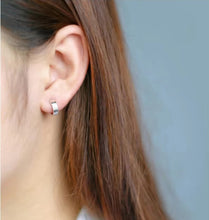 Load image into Gallery viewer, pendientes de aro de círculo redondo para mujer