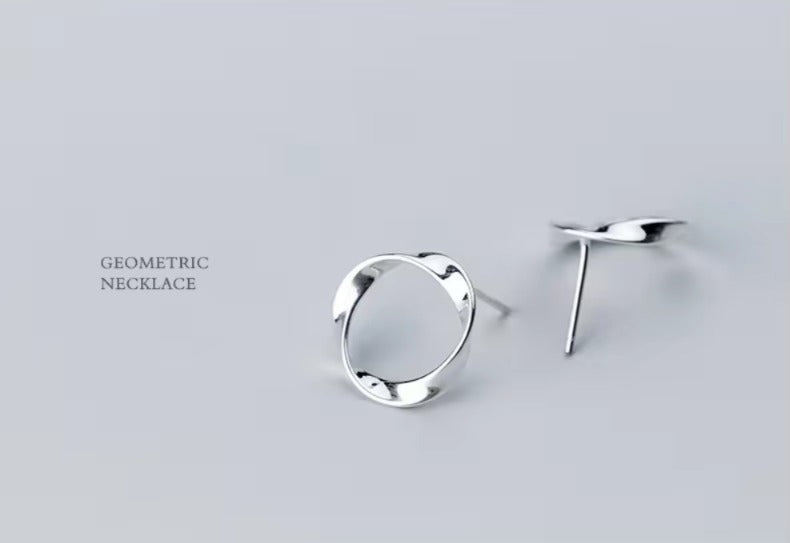 Pendientes minimalistas de Plata de Ley 925 para Mujer
