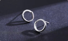 Load image into Gallery viewer, pendientes de tuerca redondos geométricos minimalistas para mujer