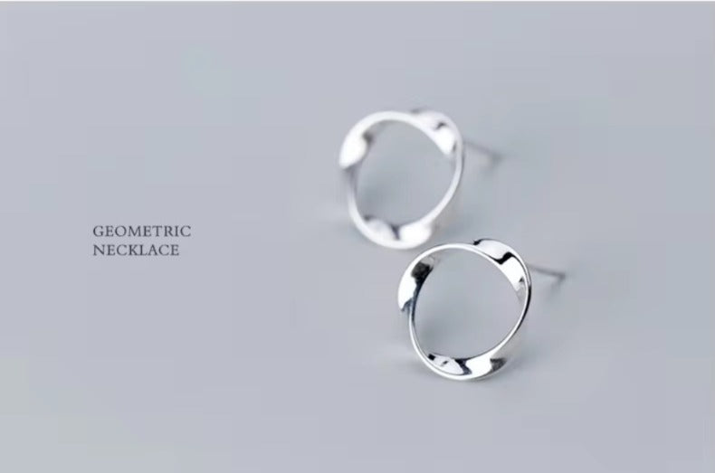 Pendientes minimalistas de Plata de Ley 925 para Mujer