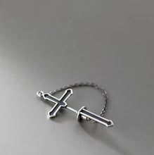 Load image into Gallery viewer, pendientes de plata de ley 100% 925 para mujer y niña, joyería de esmalte negro