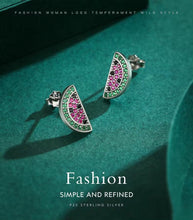 Load image into Gallery viewer, pendientes de plata esterlina 2021 para mujer y niña