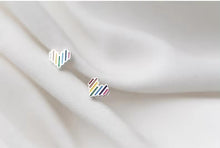 Cargar imagen en el visor de la galería, recién llegados lindo Arco Iris corazones joyería para mujeres