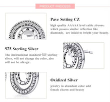 Cargar imagen en el visor de la galería, pendientes de tuerca de plata de ley 100% 925 para mujer, joyería de moda