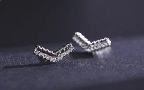 pendientes de plata de ley 925 para mujer, aretes de flecha con cuentas elegantes