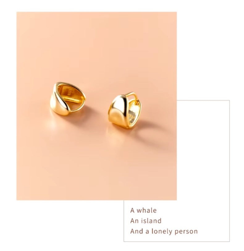 pendientes de Aro para mujer, de Plata Irregular de ley 2021