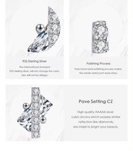 Load image into Gallery viewer, pendientes de plata esterlina 925 para mujer y niña