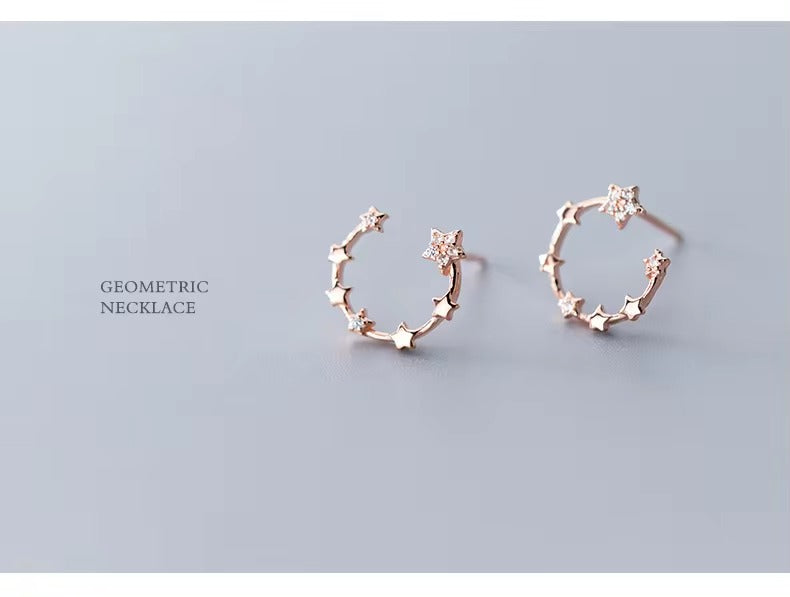 pendientes de plata esterlina 100% 925 para mujer