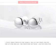 Load image into Gallery viewer, pendientes de plata de ley 100% y oro rosa para mujer