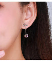 Load image into Gallery viewer, pendientes de plata de ley 925 con letras románticas para mujer